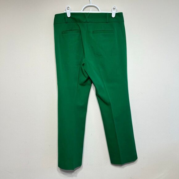 Anthropologie The Essential Crop Flare Pants Green 2 Women - Picture 4 of 8